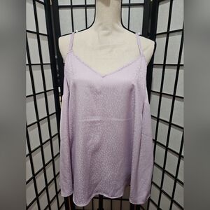 Torrid Light Purple Leopard Print Sophie Swing Cami Size 0 (Large/12)